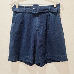 New A new day Belted High-Rise Shorts